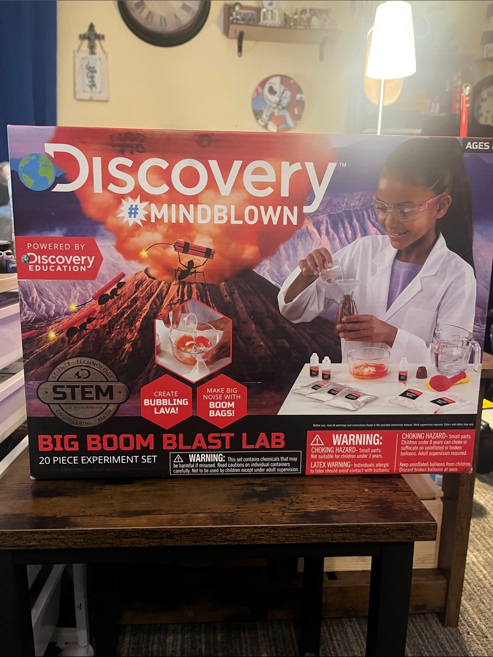 Discovery Big Boom Blast Lab 20 pc experiment set STEM 139